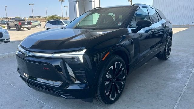 2025 Chevrolet Blazer EV RS in Black — front three-quarter view
