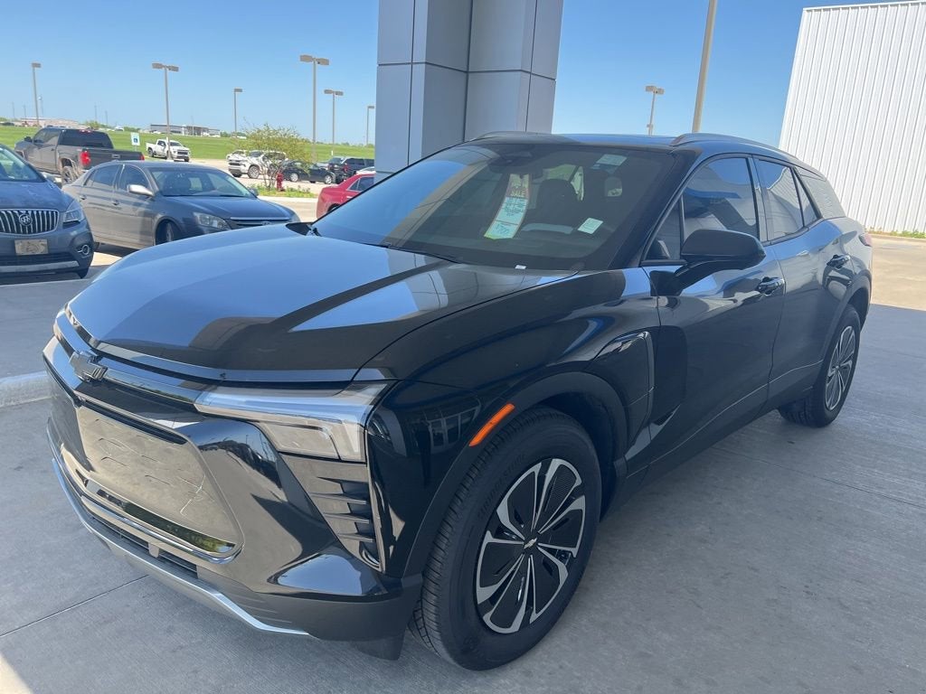 2024 Chevrolet Blazer EV LT in Black — front three-quarter view