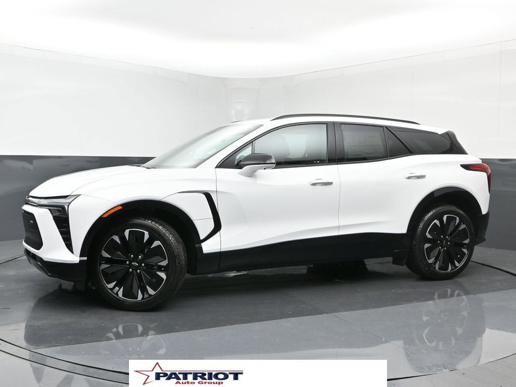 2024 Chevrolet Blazer EV RS in Summit White — front three-quarter view